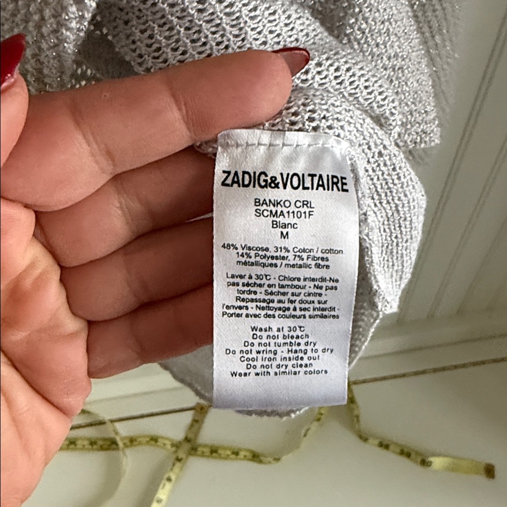 Zadig and Voltaire Sheer Knit Pullover Sweater - Picture 5 of 6